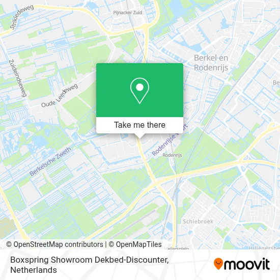 Boxspring Showroom Dekbed-Discounter Karte