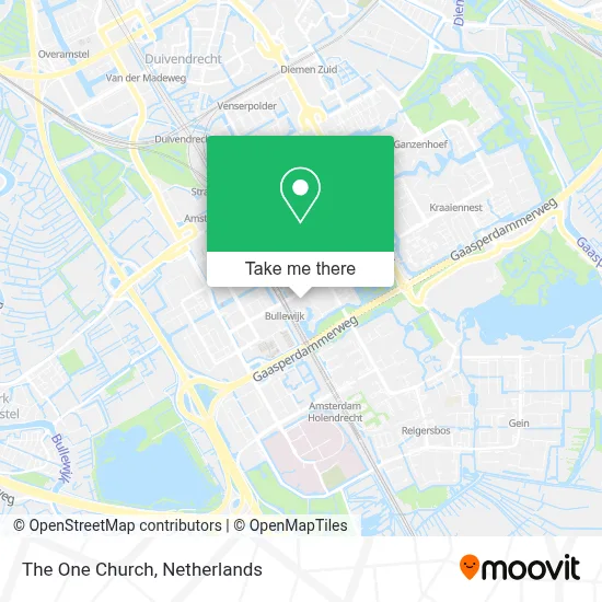 The One Church map