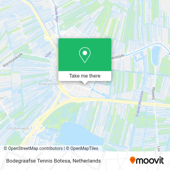 Bodegraafse Tennis Botesa map
