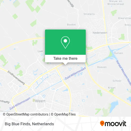 Big Blue Finds map