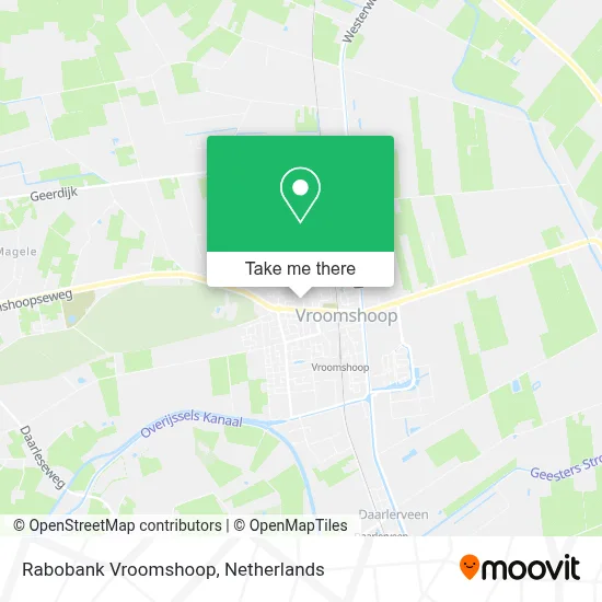 Rabobank Vroomshoop map