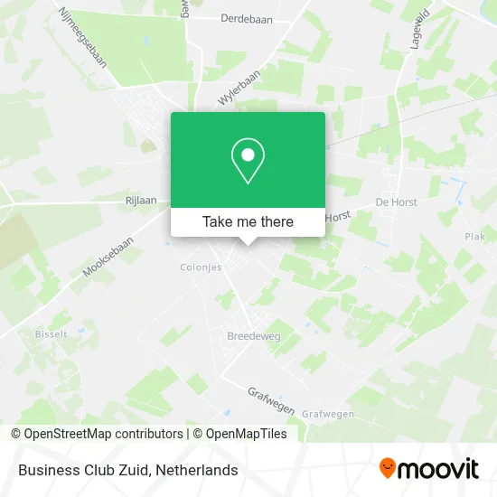 Business Club Zuid map
