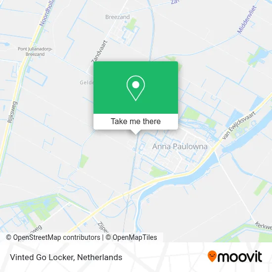 Vinted Go Locker map