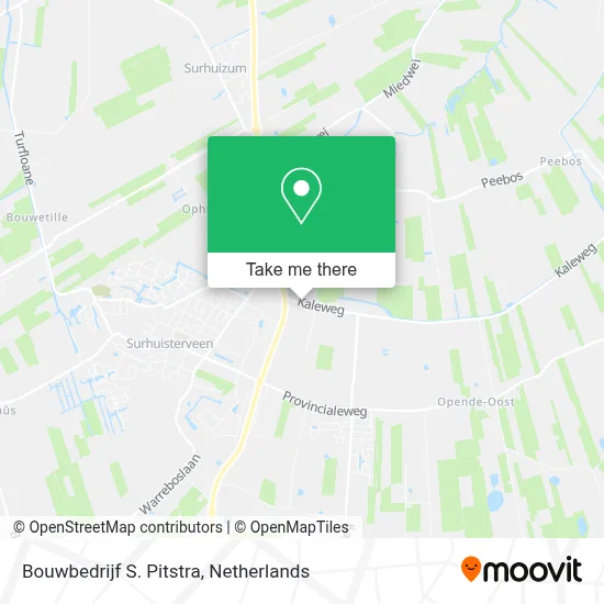 Bouwbedrijf S. Pitstra map