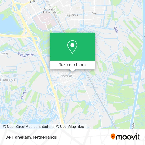 De Hanekam map
