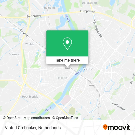Vinted Go Locker map