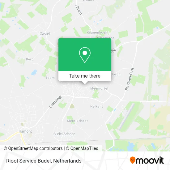 Riool Service Budel map