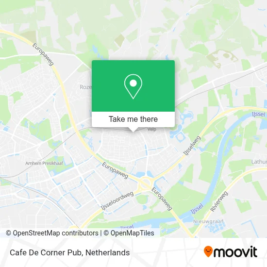Cafe De Corner Pub map
