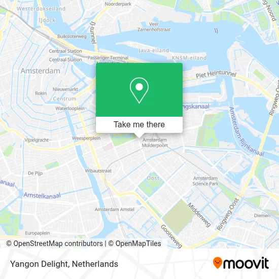 Yangon Delight map