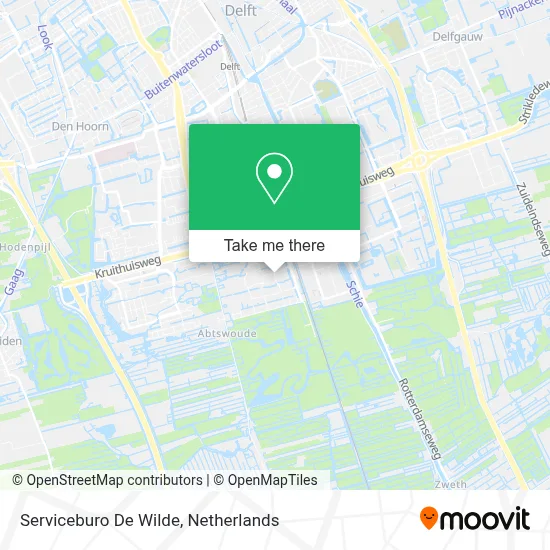 Serviceburo De Wilde map