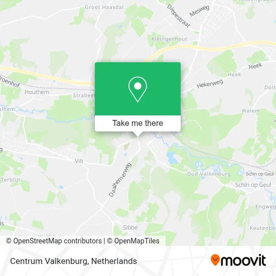 Centrum Valkenburg map