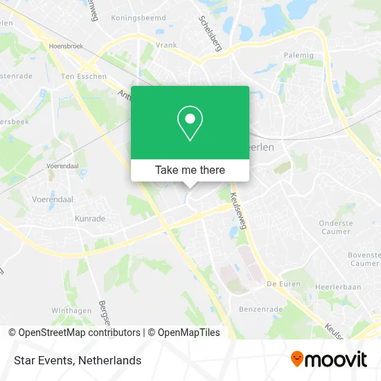 Star Events map
