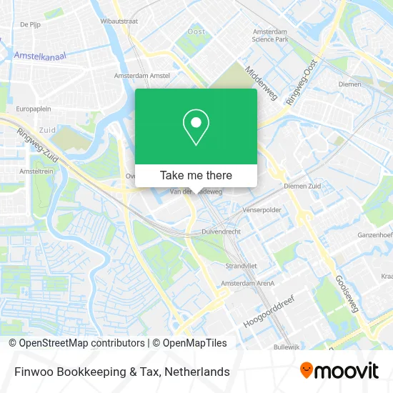 Finwoo Bookkeeping & Tax map