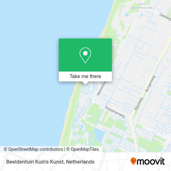Beeldentuin Kuin's Kunst map