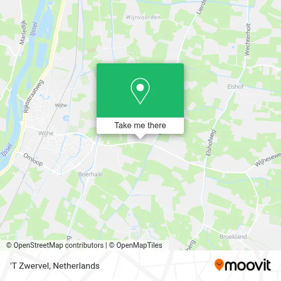'T Zwervel map