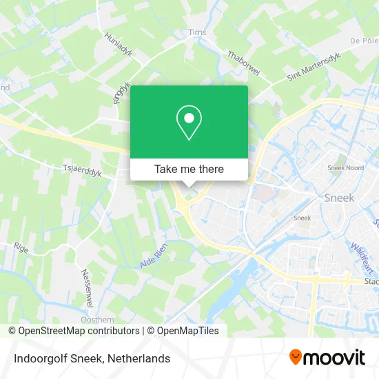 Indoorgolf Sneek map