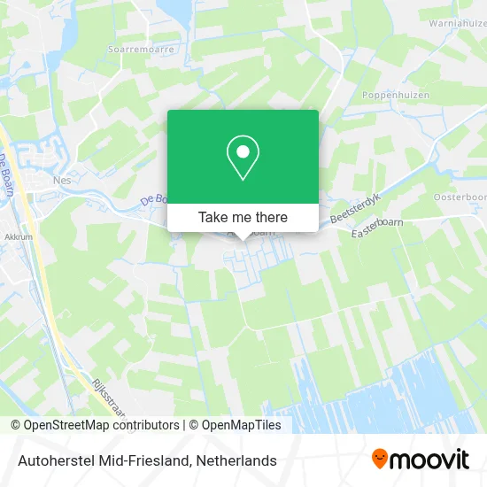 Autoherstel Mid-Friesland map