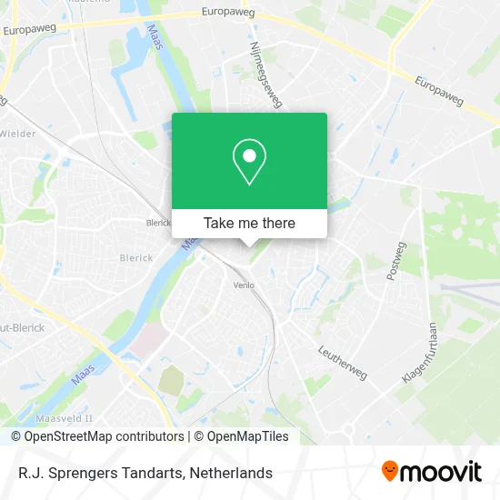 R.J. Sprengers Tandarts map