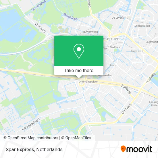 Spar Express map