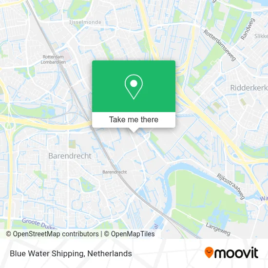 Blue Water Shipping map