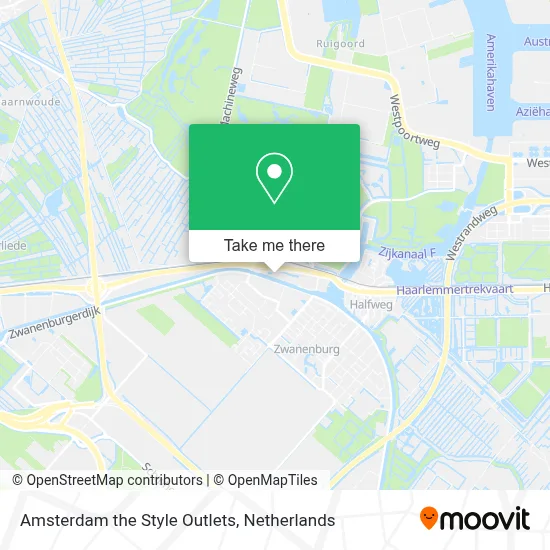 Amsterdam the Style Outlets map