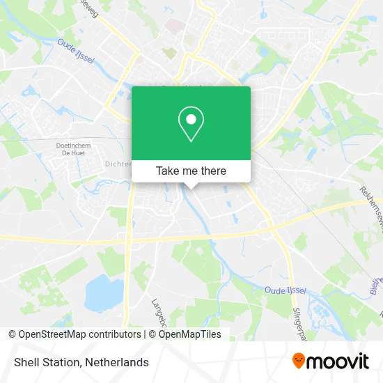 Shell Station map