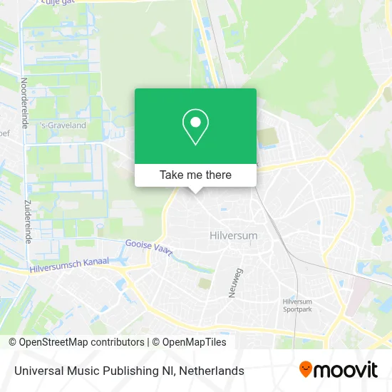 Universal Music Publishing Nl map