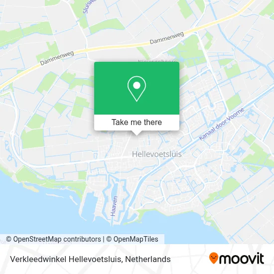 Verkleedwinkel Hellevoetsluis map