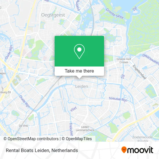Rental Boats Leiden map