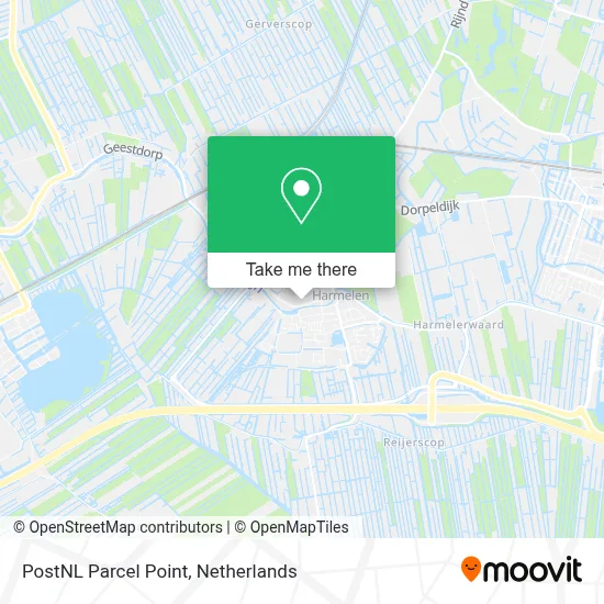 Postnl Pakketpunt map