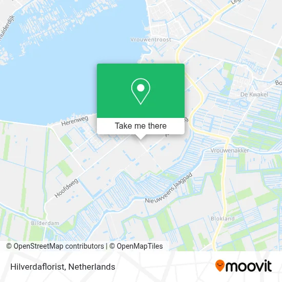 Hilverdaflorist map
