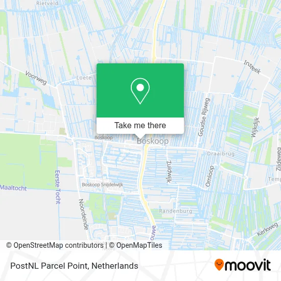 Postnl Pakketpunt map