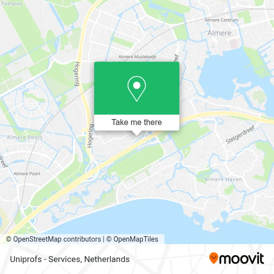 Uniprofs - Services map
