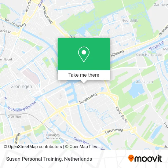 Susan Personal Training map
