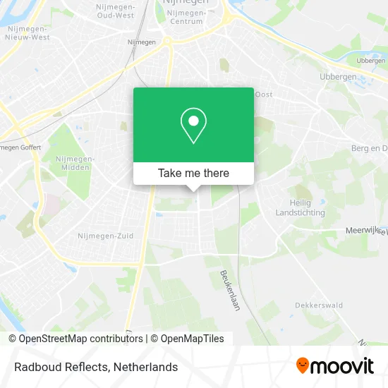 Radboud Reflects Karte