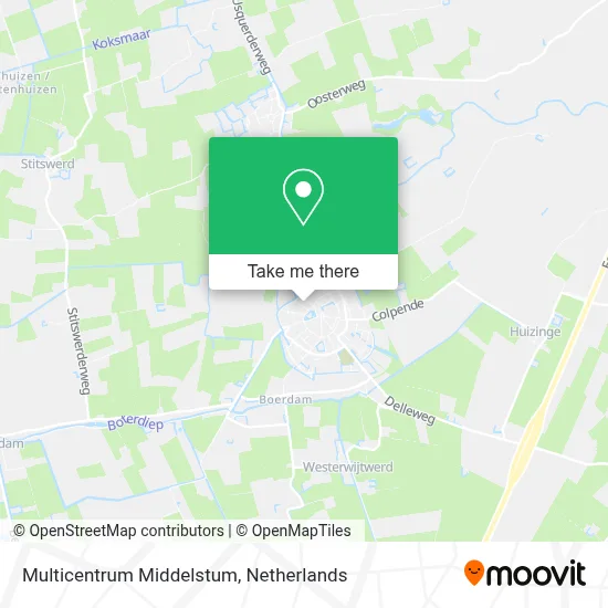 Multicentrum Middelstum map