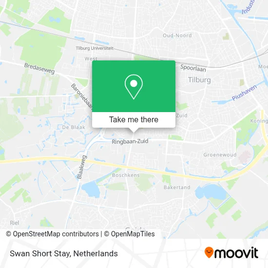 Swan Short Stay map