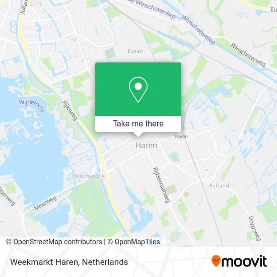 Weekmarkt Haren map