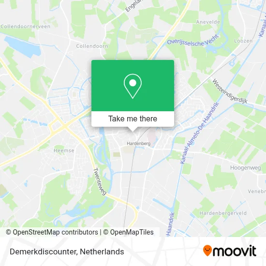Demerkdiscounter map