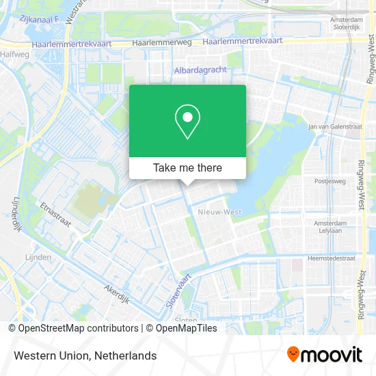 Western Union map