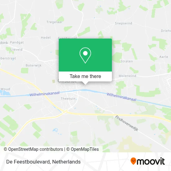 De Feestboulevard map