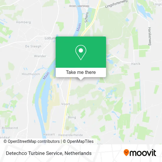 Detechco Turbine Service map