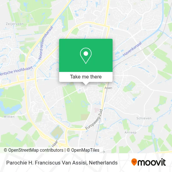 Parochie H. Franciscus Van Assisi map