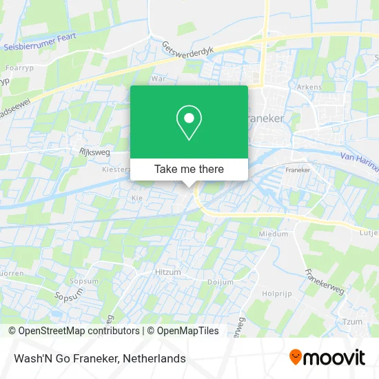 Wash'N Go Franeker map