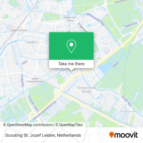 Scouting St. Jozef Leiden map