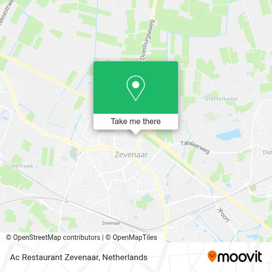 Ac Restaurant Zevenaar map