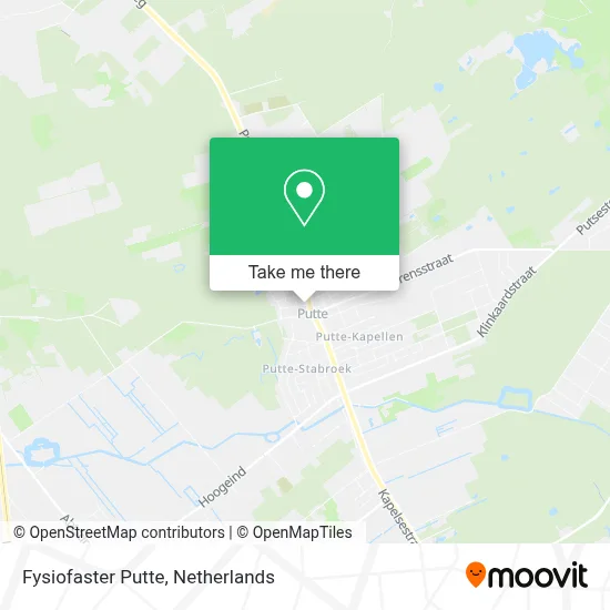 Fysiofaster Putte map
