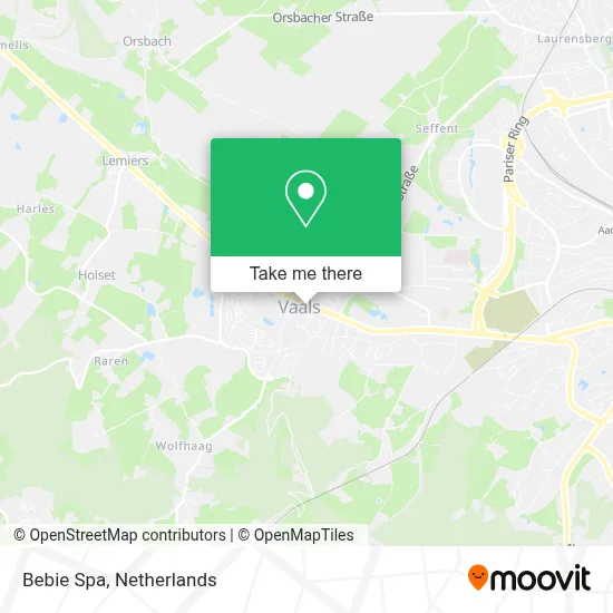 Bebie Spa map