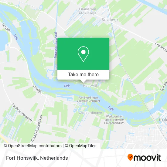 Fort Honswijk map