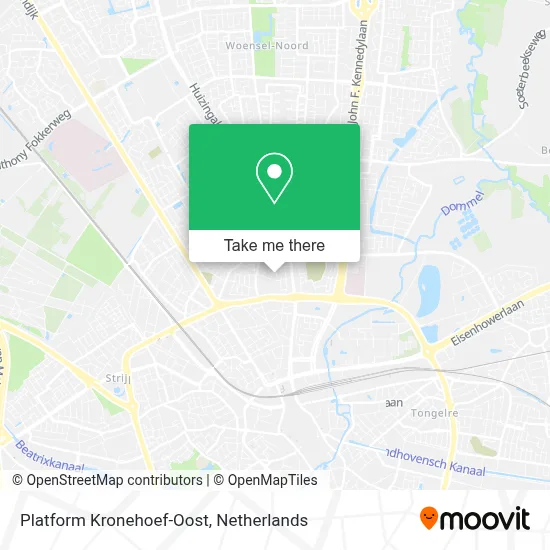 Platform Kronehoef-Oost map
